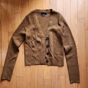 Sanctuary Brown V-Neck Cardigan- Women's Size Medium